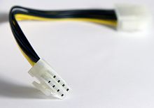 Удлинитель кабеля питания материнской платы +12V  8M-8F , 20см (1/100) (EXT-8M-8F-20SM)