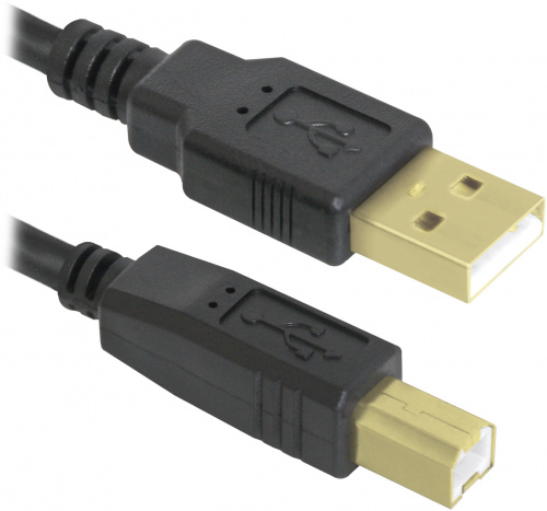 Кабель-удлинитель DEFENDER USB04-10PRO USB2.0, AM-BM, черный, 3м (1/40) (87431) фото 3