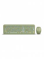 Комплект беспроводной Клавиатура + Мышь SMARTBUY 666395, мультимедийный, (SBC-666395AG-G), зеленый (1/10)