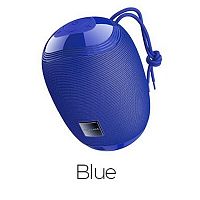 Колонка портативная Borofone BR6, Miraculous, пластик, Bluetooth, microSD, AUX, цвет: синий (1/60) (6931474723925)