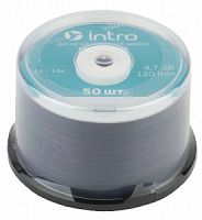 Intro DVD+R INTRO 16X 4,7GB  Cakebox 50 (50/300/14400) (Б0016668)