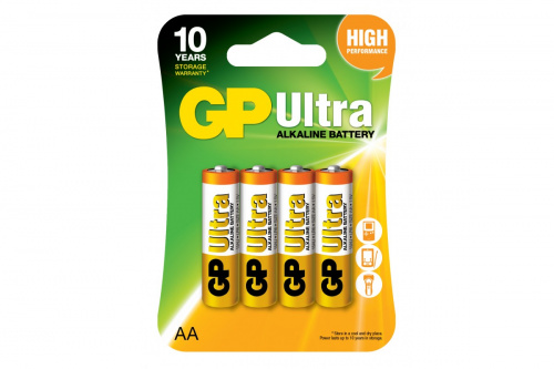 Элемент питания GP ULTRA LR6  (4 бл)   (4/40/160) (GP 15AU-CR4 Ultra 40/160)