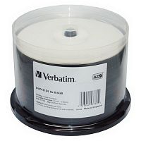 Диск VERBATIM DVD+R 8.5 GB (8х) CB-50 Dual Layer Ink Print EXP  (200) (43780)
