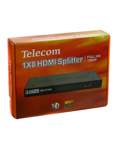 Разветвитель HDMI 1=>8 , каскадируемый , 1.4v+3D Telecom <TTS5030>  (1/20) фото 3