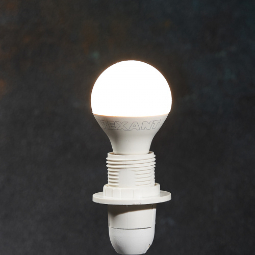 Лампа светодиодная REXANT Шар (GL) 7,5 Вт E14 713 лм 2700 K теплый свет (10/100) (604-031) фото 2