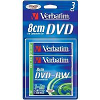 Диск VERBATIM mini DVD-R 1.4 GB (4х) JC Blister (3) (30) (удалить)