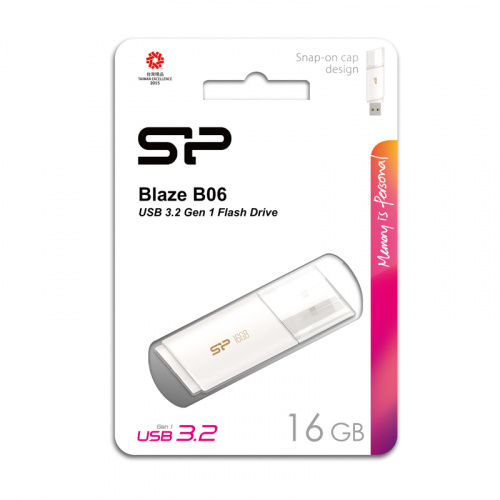 Флеш-накопитель USB 3.0  16GB  Silicon Power  Blaze B06  белый (SP016GBUF3B06V1W) фото 10