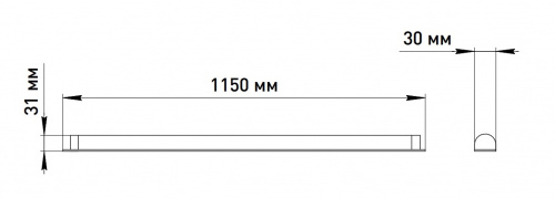 Светильник светодиодный ЭРА линейный SPO-501-M-4K-18 T8 1200мм 18Вт 4000К матовый (1/30) (Б0061358) фото 2