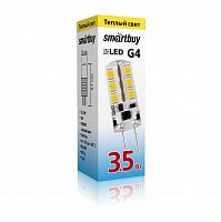 Лампа светодиодная SMARTBUY G4 3,5Вт 12V 3000K (капсульная, теплый свет) (SBL-G4 3_5-30K)