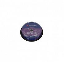 Диск VERBATIM DVD+R 4.7 GB (16х) CB-10 (200) (43498)