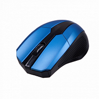 Беспроводная мышь RITMIX RMW-560, USB, блистер, черный/синий (1/40) (15119387)