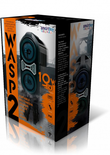 Акустическая система 2.0 SmartBuy WASP 2, 10 Вт, Bluetooth, MP3, FM-радио (арт.SBS-5130)/10 фото 2