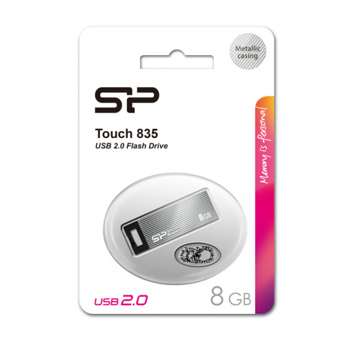 Флеш-накопитель USB  8GB  Silicon Power  Touch 835  темно-серый (SP008GBUF2835V1T) фото 11