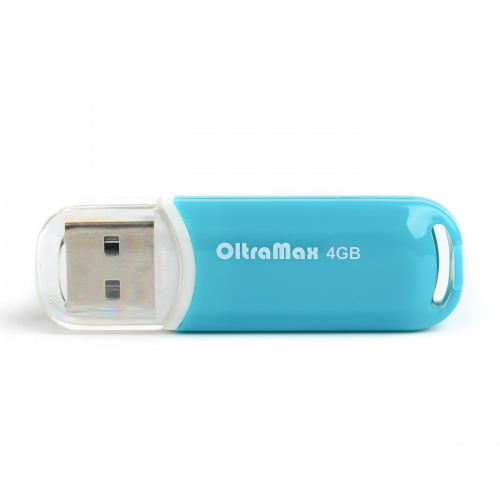 Флеш-накопитель USB  4GB  OltraMax  230  стальной синий (OM-4GB-230-St Blue)