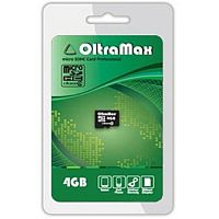 Карта памяти MicroSD  4GB  OltraMax Class 10 без адаптера (OM004GCSDHC10-W/A-AD)