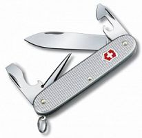 Нож перочинный Victorinox Pioneer Alox, 93 мм., 8 функций, серебро (карт. коробка) (0.8201.26)