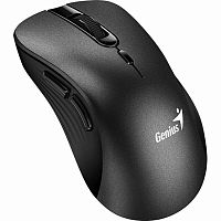 Беспрводная мышь GENIUS Ergo 8100S бесшумная, оптическая, 800-1200-1600 dpi, 6 кн., Батарея AA, Черный (1/40) (31030040400)