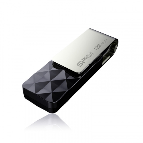 Флеш-накопитель USB 3.0  128GB  Silicon Power  Blaze B30  чёрный (SP128GBUF3B30VSK) фото 2