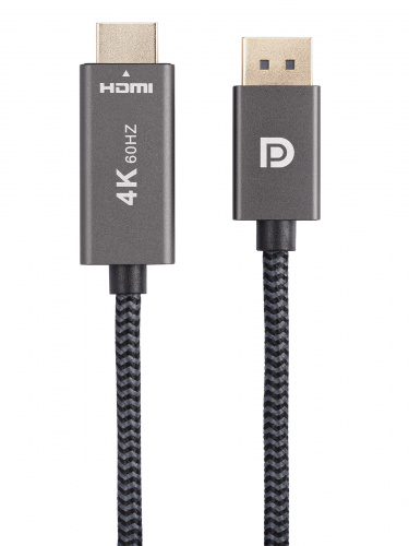 Кабель DisplayPort M-> HDMI M 4K@60Hz 1.8m Telecom,оплетка (TA561M-1.8M) (1/60) фото 9