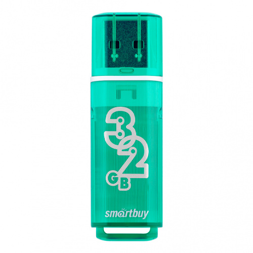 Флеш-накопитель USB  32GB  Smart Buy  Glossy  зелёный (SB32GBGS-G)