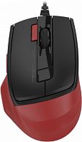 Мышь проводная A4TECH Fstyler FM45S Air (2400dpi) silent USB (7but), красный/черный (1/60) (FM45S AIR USB (SPORTS RED))