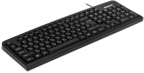 Клавиатура проводная DEFENDER Focus HB-470 RU, USB, мультимедиа, черная (1/20) (45470) фото 9