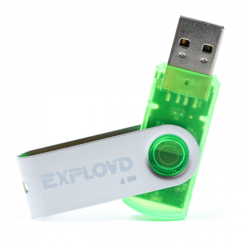 Флеш-накопитель USB  4GB  Exployd  530  зелёный (EX004GB530-G) фото 2