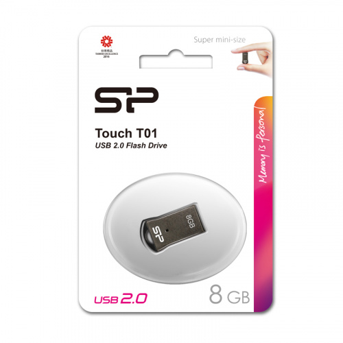 Флеш-накопитель USB  8GB  Silicon Power  Touch T01  чёрный (SP008GBUF2T01V1K) фото 11