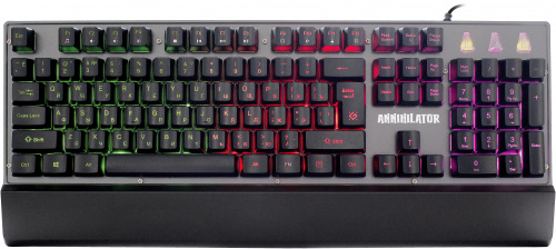 Клавиатура проводная игровая Defender Annihilator GK-013 RU,RGB подсветка (45013) фото 3