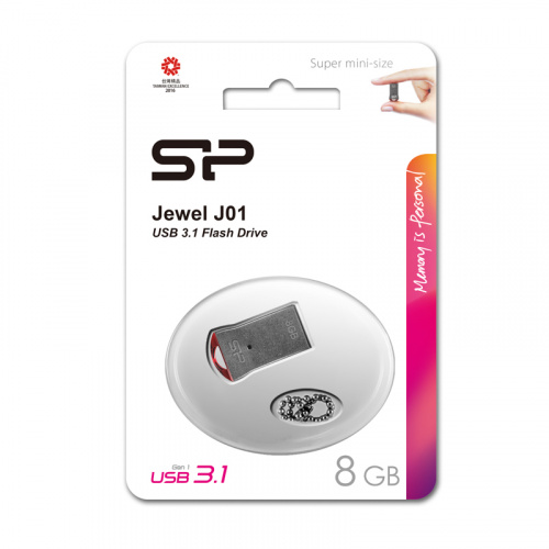 Флеш-накопитель USB 3.0  8GB  Silicon Power  Jewel J01  красный (SP008GBUF3J01V1R) фото 8