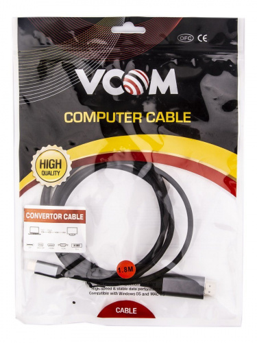 Кабель-адаптер USB 3.1 Type-Cm --> HDMI A(m) 4K@60Hz, 1.8m ,Aluminium Shell,VCOM <CU423MC-1.8M> (1/75) фото 6
