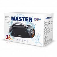 Компактная портативная колонка Smartbuy MASTER, 36Вт, Bluetooth, MP3, FM-радио, черная (арт.SBS-5580) (1/8)