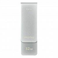 Флеш-накопитель USB 3.0  32GB  Smart Buy  M1  серый металлик (SB032GM1G)