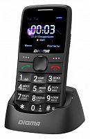 Мобильный телефон Digma Linx S220 32Mb черный 2Sim 2.2" 220x176 0.3Mpix GSM900/1800 MP3 FM microSD max32Gb (1515437)