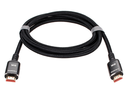 Кабель HDMI 19M/M,ver. 2.1 8KX60Hz (Econom) оплетка 2m iOpen <ACG859B-2.0> (1/40)