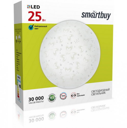 Светильник светодиодный SMARTBUY SBL-MD-25-W-6K, 25 Вт, потолочный