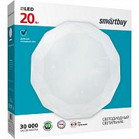 Светильник светодиодный SMARTBUY потолочный 20W Dimond, 6000К, 1600Лм, 320*60мм (SBL-Dmd-20-W-6K) (1/20)