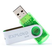 Флеш-накопитель USB  64GB  Exployd  530  зелёный (EX064GB530-G)