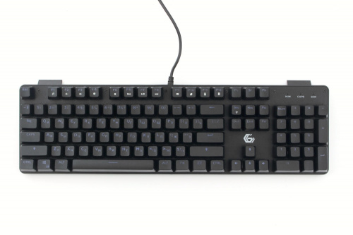 Клавиатура проводная игровая механическая GEMBIRD KB-G530L, USB, Outemu Blue, 104 кл., Rainbow, 9 реж., черная фото 2
