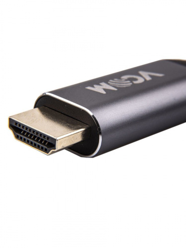 Кабель-адаптер USB 3.1 Type-Cm --> HDMI A(m) 4K@60Hz, 1.8m ,Aluminium Shell,VCOM <CU423MC-1.8M> (1/75) фото 3