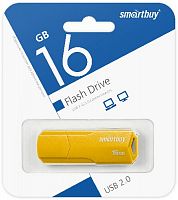 Флеш-накопитель USB  16GB  Smart Buy  Clue  жёлтый (SB16GBCLU-Y)