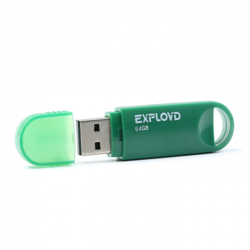 Флеш-накопитель USB  64GB  Exployd  570  зелёный (EX-64GB-570-Green) фото 3