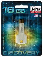 Флеш-накопитель USB  16GB  Mirex  CORNER KEY  (ecopack) (13600-DVRCOK16)