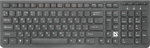 Комплект беспроводной Клавиатура + Мышь DEFENDER C-775 Columbia, USB, черная (1/20) (45775) фото 7