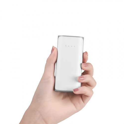 Мобильный аккумулятор Аккумулятор внешний HOCO B21, 5200mAh, 1 USB выход 1A, Micro-USB вход 1A, LED индикатор, пластик, белый (1/60) (6957531049685) фото 6
