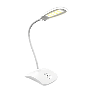 Светильник светодиодный RITMIX настольный LED-410C White, 18 LED, 4Вт, 200лм, ССТ:3000К/4500К/6000К, регул. яркости, аккум/ 1200мАч (1/50) (80001284)