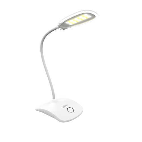 Светильник светодиодный RITMIX настольный LED-410C White, 18 LED, 4Вт, 200лм, ССТ:3000К/4500К/6000К, регул. яркости, аккум/ 1200мАч (1/50) (80001284)