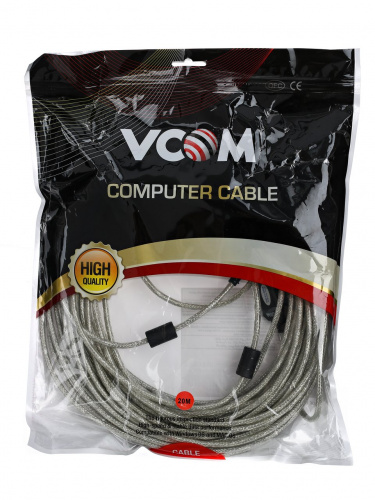 Кабель-адаптер VCOM USB 2.0-repeater, удлинительный активный <AM - AF>, 20 м. (1/15) (VUS7049-20M) фото 3