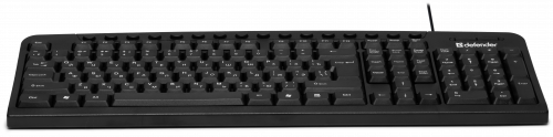 Клавиатура проводная DEFENDER Focus HB-470 RU, USB, мультимедиа, черная (1/20) (45470) фото 6