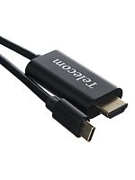 Кабель-адаптер USB3.1 Type-Cm --> HDMI A(m) 4K@30Hz, 1.8m, Telecom <TCC005-1.8M> (1/150)